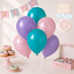 Pink, Lavender & Turquoise Latex Balloons - 30pk